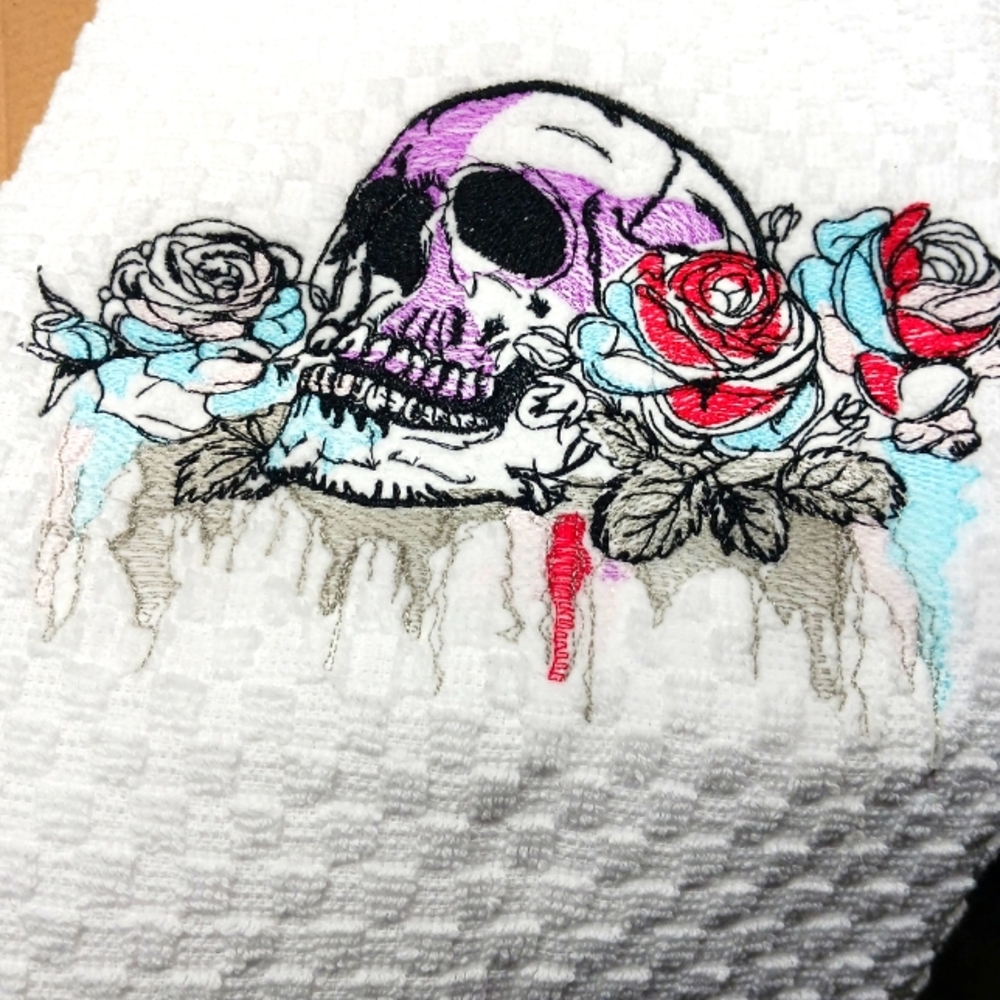 Embroidered Waffle Multi Purpose Hand Towel